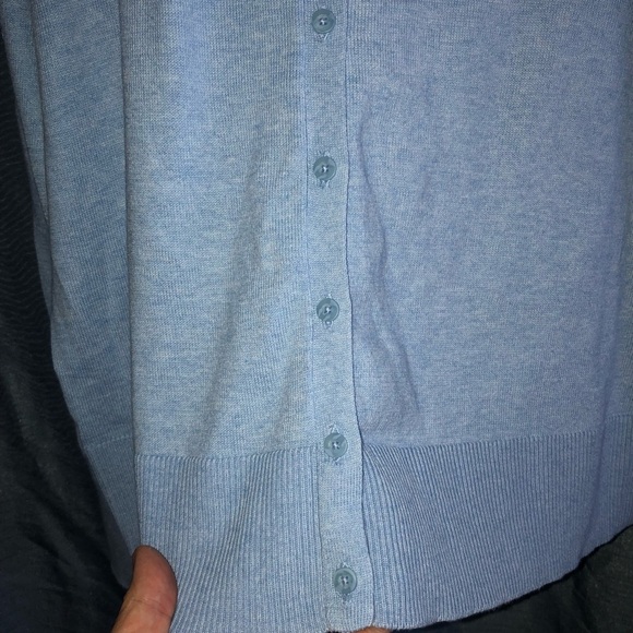 Ricki's XL Sky Blue Knit Sweater - button up- dress up or down - nice colour - Picture 3 of 7